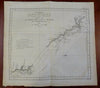 Australia NSW Queensland Coastal Chart 1774 Capt. Cook & Hawkesworth map