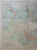 Roman Empire Italy Britain Gaul Egypt Anatolia 1848 Mahlmann historical map