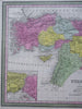 Ottoman Middle East Turkey in Asia Armenia Iraq 1850 Cowperthwait Mitchell map