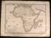 Africa 1837 Rare Beaupre Monin Mts. of Moon fine old vintage antique map
