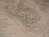 Caribbean Antilles Island Central America c.1835 rare antique engraved map
