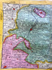 Flanders Brabant Belgium Low Countries Nederland Holland 1737 De Lat map