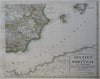 Spain & Portugal Iberia Madrid Lisbon 1855 Stulpnagel detailed 4 sheet map