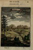 Beijing Peking prospect city view China 1683 Mallet miniature print hand colored
