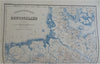 Altitude Map of Germany Geography Mountain Rangers 1873 Ravenstein 4 sheet map