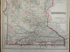 Minnesota Twin Cities Duluth lake Superior 1876-9 O.W. Gray color fine large map