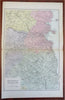 Dublin Ireland Munster 1881 Edward Weller large detailed map