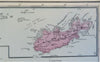 Channel Islands United Kingdom Jersey Guernsey Sark 1881 Edward Weller large map