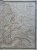 Gaul Ancient France Roman Provinces Northern Italy 1831 Lapie large folio map