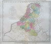 United Provinces Netherlands Holland Amsterdam 1821 Carey large historical map