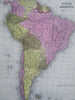 South America Brazil Peru Argentina Chile Venezuela Ecuador c. 1848 Mitchell map