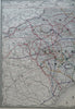 North & South Carolina Raleigh Charleston Charlotte c. 1880's-90 Cram large map