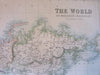 World Swanston Fullarton Mormon Settlement Utah c. 1860 large folio sheet map