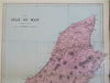 Isle of Man United Kingdom 1881 Edward Weller detailed map