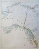 Alaskan Coastline Alexander Kodiak Island 1906 Brue / Hoen historical map