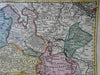 Westphalian Circle Holy Roman Empire Bonn Cologne c.1740 Homann decorative map