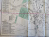 Greenfield Franklin County Massachusetts 1871 F.W. Beers detailed city plan map