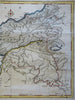 Cyrus' Expedition 10,000 Greeks Xenophon Anatolia Syria 1768 Bowen map
