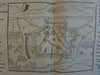 Meti France fortified battle map panorama 1590's Munster old wood cut city plan