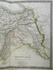 Ottoman Anatolia Syria Mesopotamia Armenia Turkey 1829 Hall folio Longman map