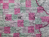 Iowa Nebraska states Missouri Illinois 1864 Johnson Ward large antique map