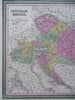 Austria-Hungary Bohemia Vienna Austrian Empire c.1850 Cowperthwait Mitchell map