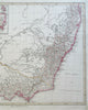 Southeastern Australia New South Wales Tasmania 1855 Stulpnagel detailed map