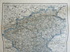 Posen Germany German Empire 1873 Ravenstein detailed map