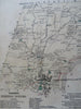 Greenfield Gill Factory Village Massachusetts 1871 Beers large detail city plan