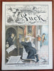 Keppler Art Political Humor 1880's Puck Political Cartoons Lot x 10 color prints