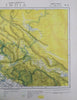 Northern India British Raj Kashmir Lahore Himalayas 1883 Letts scarce map