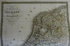 Kingdoms of Holland and Belgium Netherlands 1829 Lapie large folio map