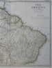 South America Brazil Peru Venezuela Chile 1869 Stulpnagel detailed 2 sheet map