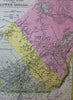 Nova Scotia New Brunswick Montreal Quebec 1851 Cowperthwait Mitchell scarce map