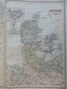 Belgium Netherlands Denmark Iceland 1889-93 Bradley folio hand color detail map