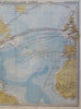 Atlantic Ocean Caribbean Sea Telegraph Lines Travel 1879 Berghaus detailed map