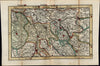 Nijmegen Nimmegen Geldria Holland Netherlands 1737 antique Dutch de Lat map