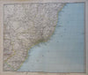 South America Brazil Peru Venezuela 1889 Petermann detailed HUGE 6 sheet map