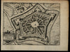 Philippeville Belgium c.1612 Blaeu Guicciardini charming miniature city plan map