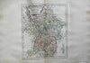 Upper & Lower Rhineland Holy Roman Empire Cologne Worms 1761 Vaugondy map