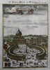 St. Peter's Basilica Italy Vatican Rome Architectural View 1686 Mallet print