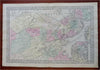 Boston Massachusetts City Plan Brookline Charlestown 1882 Mitchell map