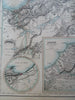 Algeria North Africa Oran Algiers Constantine c. 1855-60 nice Fullarton map