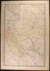 Western Texas El Paso Pecos Presidio Cockran Hale 1882 scarce old antique map