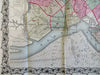 Brooklyn City Plan New York 1868 Bishop large decorative scarce map hand color