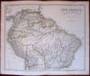 South America 1857 Stulpnagel oversized two sheet map insets Rio de Janeiro