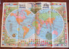 Cartoon pictorial World Map 1964 McCormick Spices promotional ornate great map