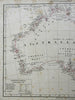 Australia Colonies New South Wales Tasmania West Australia 1849 Flemming map