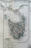 West Australia New Zealand Tasmania Auckland 1869 Petermann detailed map