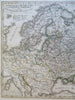 Russian Empire Scandinavia Sweden Norway Prussia 1855 fine detailed map